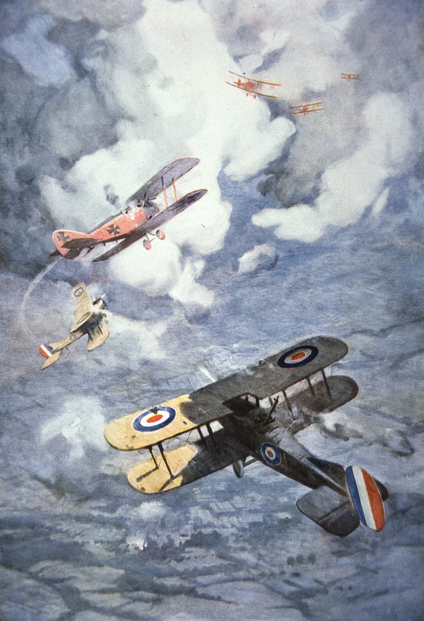 Brit kontra német repülőgépek alkotó: C. Dudley Tennant