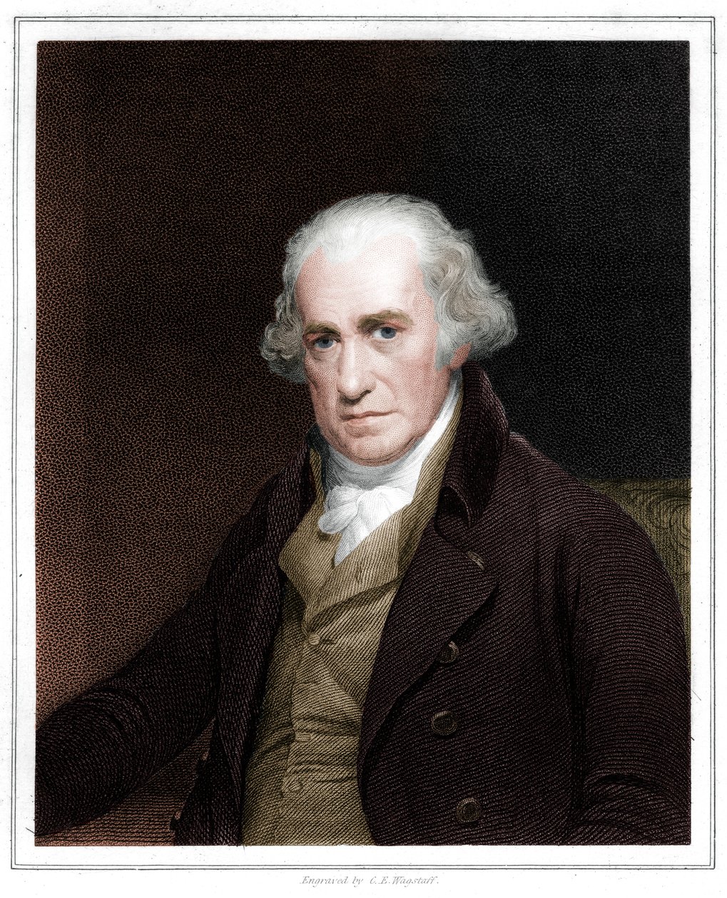 James Watt skót mérnök, 1833 alkotó: C. E. Wagstaff