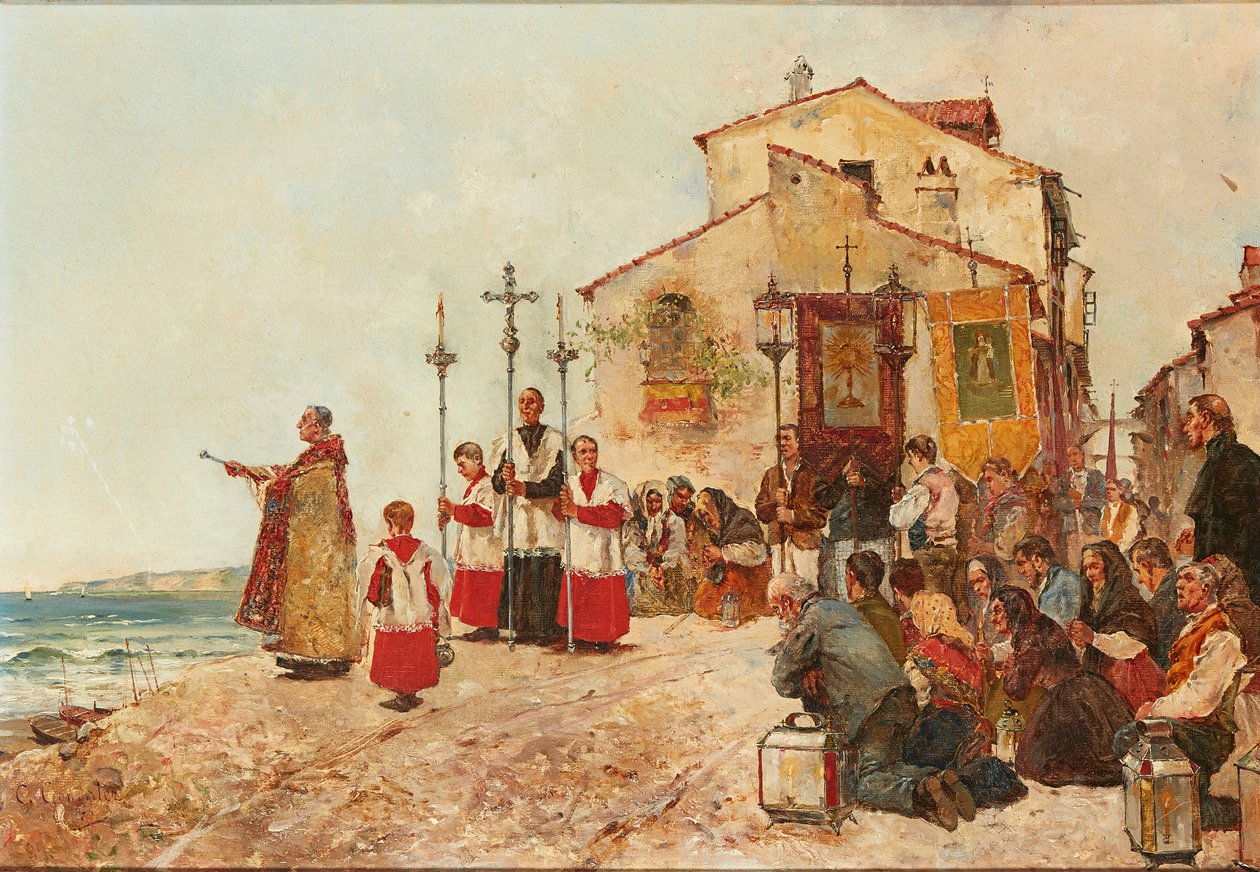 Blessing the Catch (olaj, vászon) alkotó: C. Gonzalez