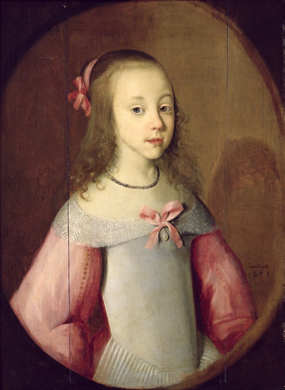 Egy fiatal lány portréja, 1651 alkotó: C. Hastenburg