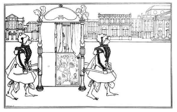 Sedan Chair on the Road, a Juvenal előlapja, a „Sárga Könyv” IV. kötetében alkotó: C. Hentschell