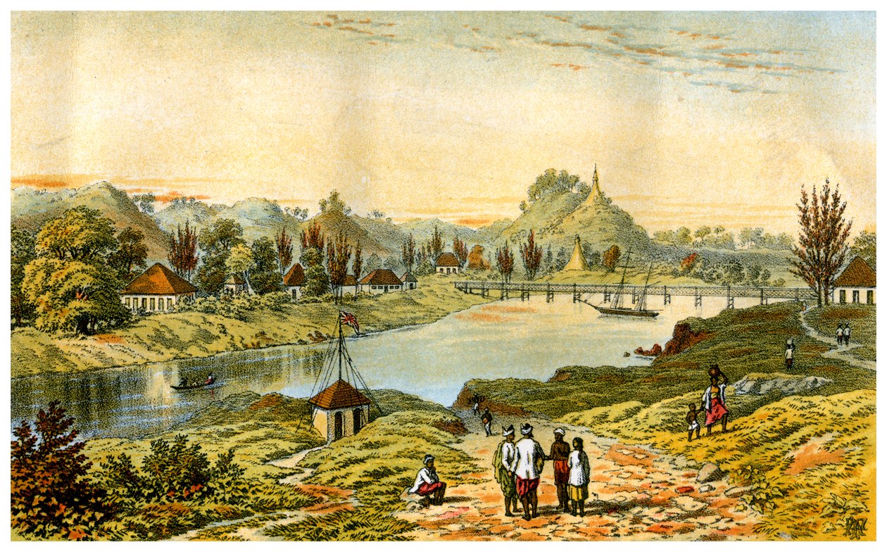 Sandoway, Arakan, Mianmar, 19. század. alkotó: C Kegan Paul