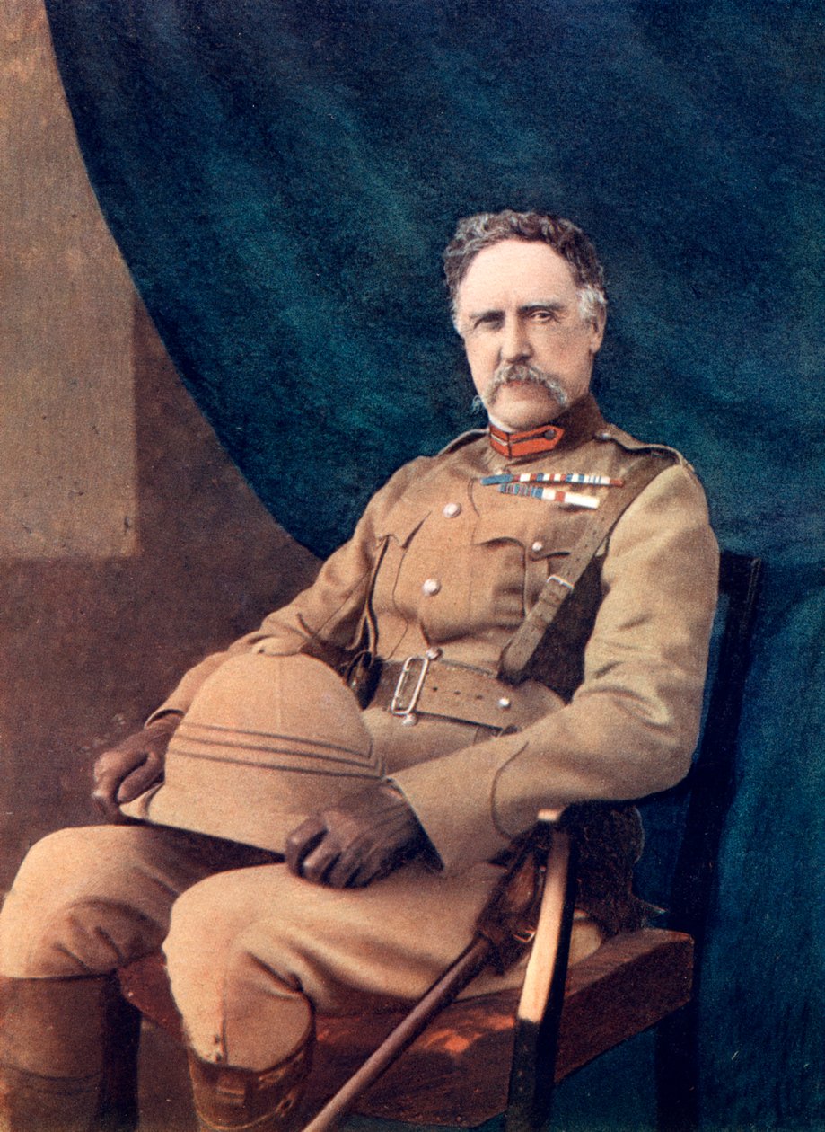 NG Lyttelton altábornagy, a 4. dandár parancsnoka Dél-Afrikában, 1902. alkotó: C Knight