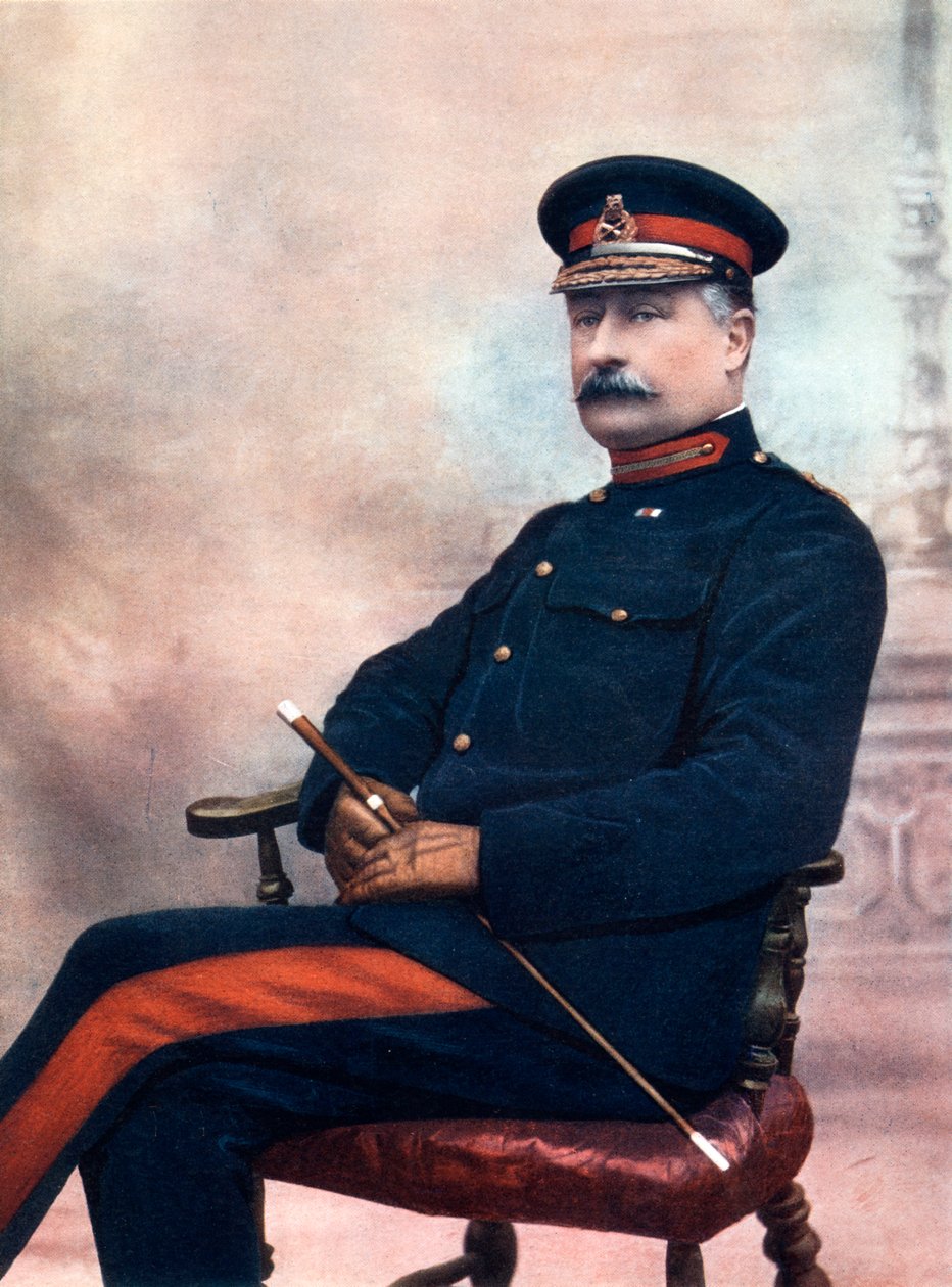 Charles Edmond Knox vezérőrnagy, a 12. dandár parancsnoka, Dél-Afrika, 1902. alkotó: C Knight