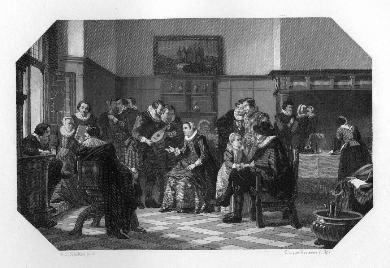 The Muiden Circle, Hollandia, 17. század, 1870. alkotó: Domenico del Barbiere