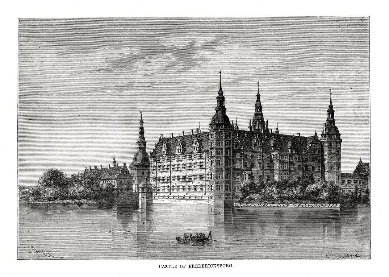 Frederiksborg kastély, Koppenhága, Dánia, 1879 alkotó: C. Laplante