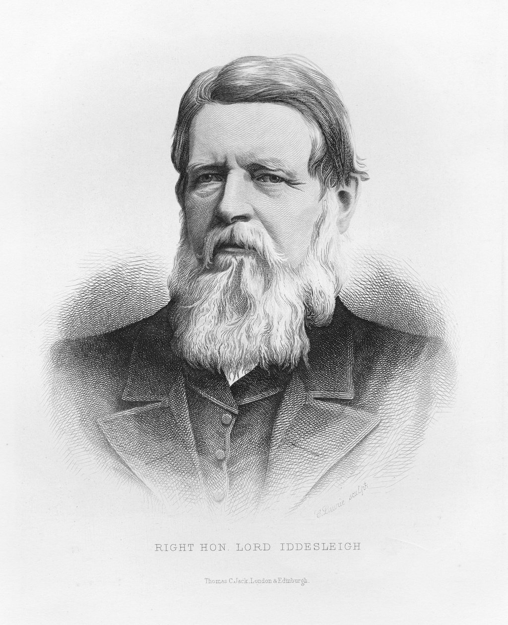 Lord Iddesleigh portréja alkotó: C. Laurie