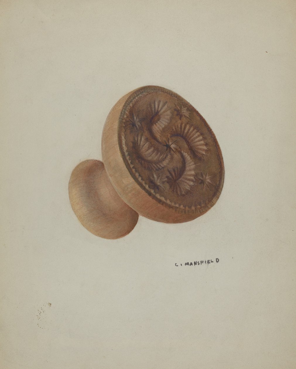 Pa. Német vajforma alkotó: C. Mansfield