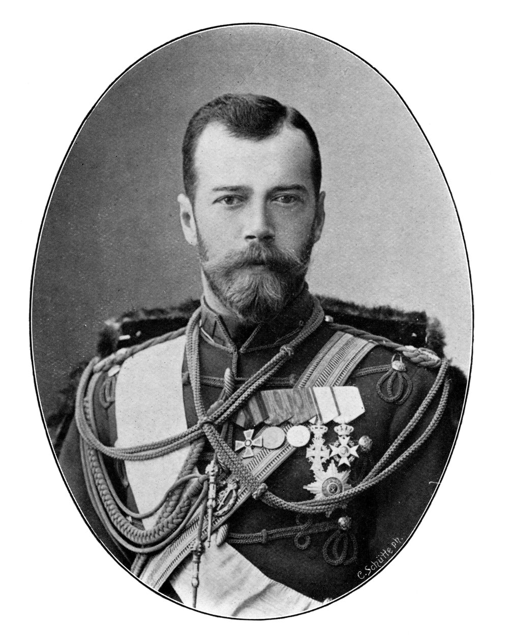 Miklós orosz cár, 1901. alkotó: C. Schutte