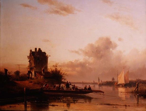 Longboat Landing alkotó: C. Sickert