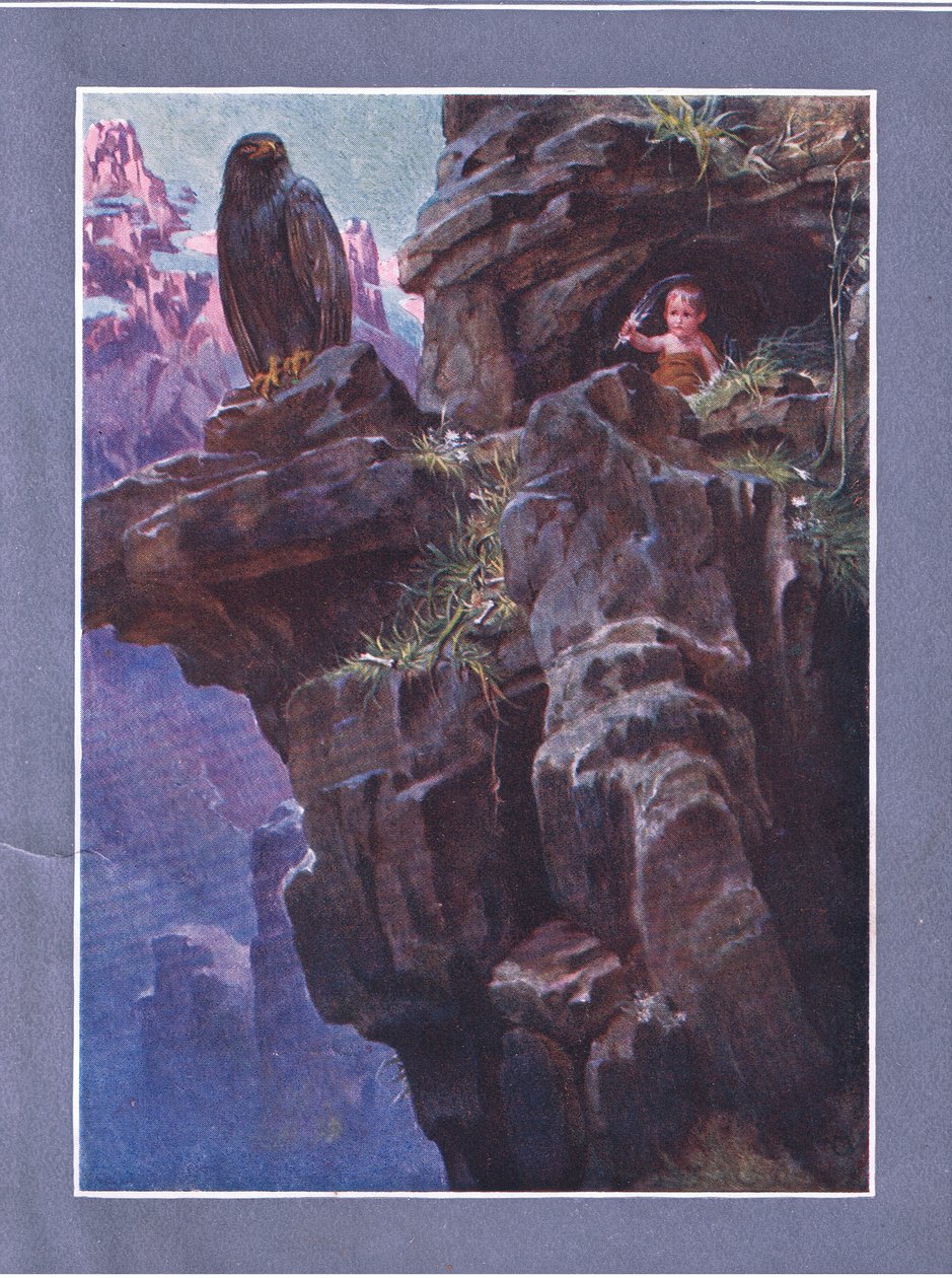 Megközelíthetetlen hegyi magasságok közepette, a The Child of the Air pubból, Duckworth alkotó: C. Wilhelm