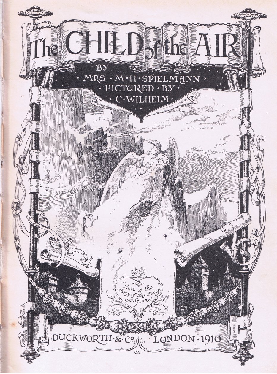 Címlaptervezés, a The Child of the Air pub.by Duckworth-től alkotó: C. Wilhelm