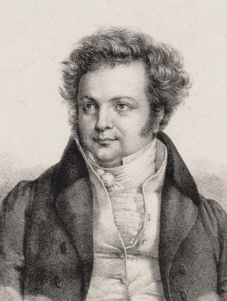 Heinrich Marschner zeneszerző portréja 1795-1861. alkotó: Cäcilie Brandt