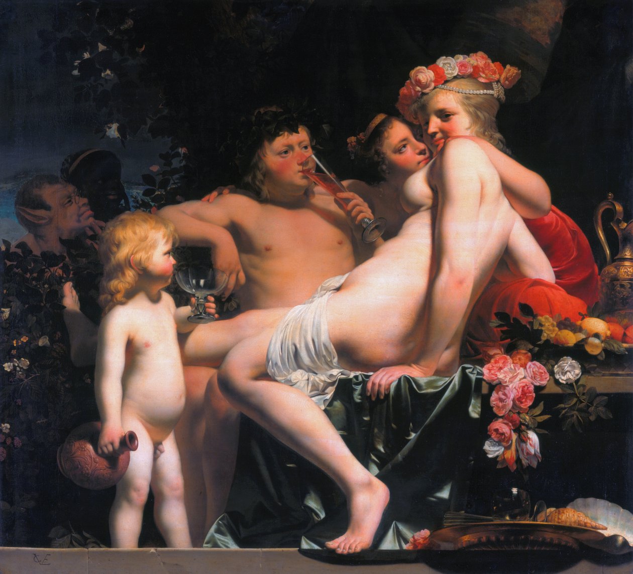 Bacchus és Ariadné alkotó: Cesar Boetius van Everdingen