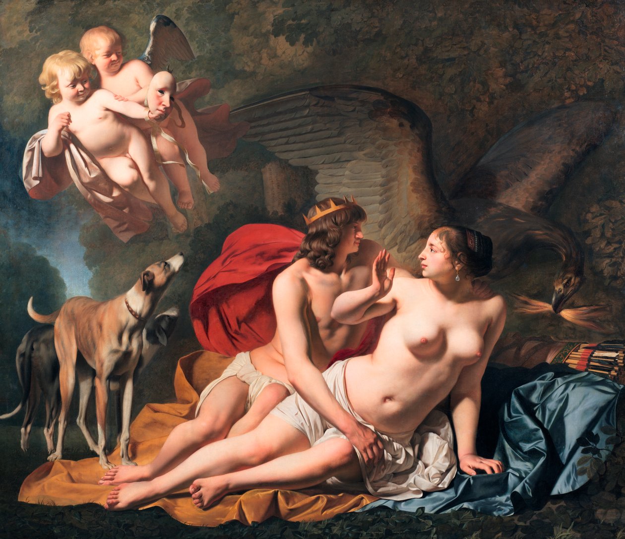 Jupiter és Callisto alkotó: Cesar Boetius van Everdingen