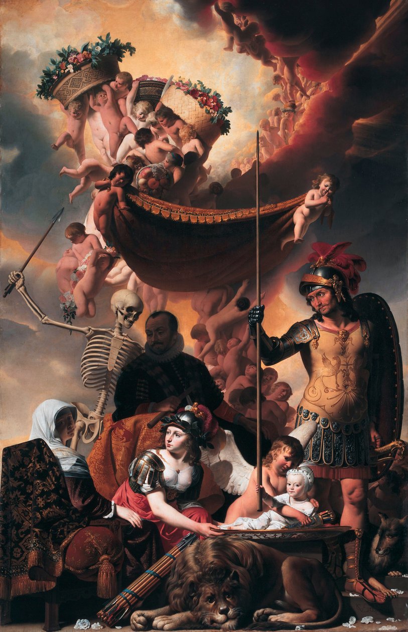 Allegória Frederick Henry of Orange-Nassau születésének allegóriája alkotó: Caesar van Everdingen