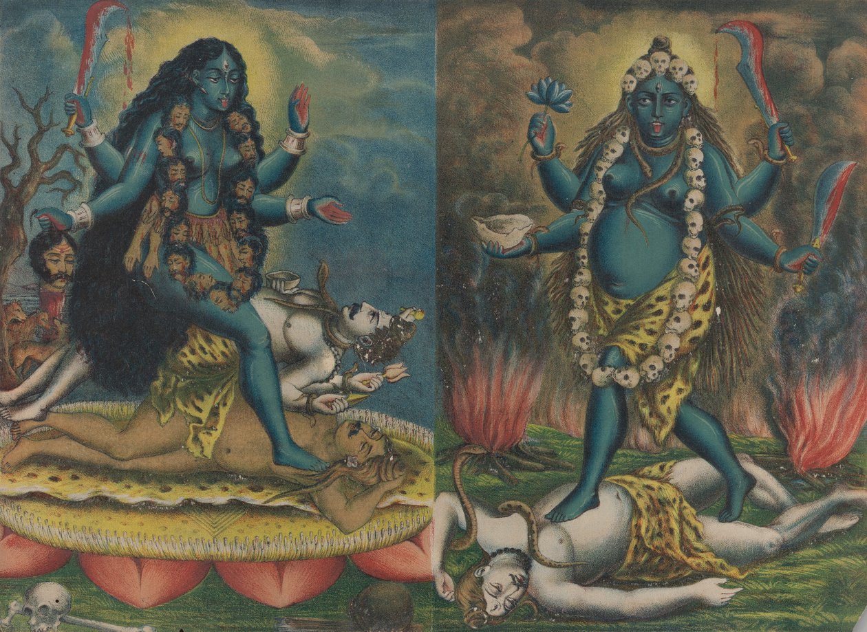 Kali Tara, kb. 1885-90. alkotó: Calcutta Art Studio