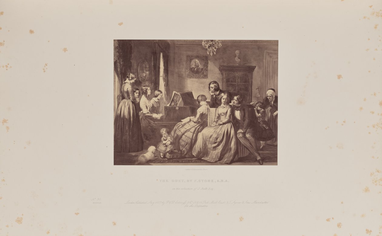 A Duett, írta F. Stone, A.R.A. alkotó: Caldesi and Montecchi
