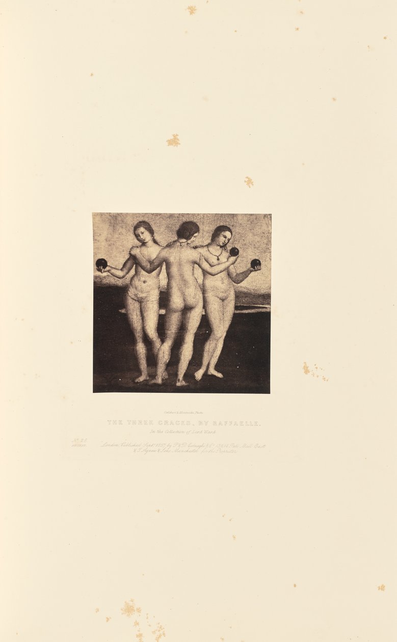 A három grácia, Raffaelle alkotó: Caldesi and Montecchi