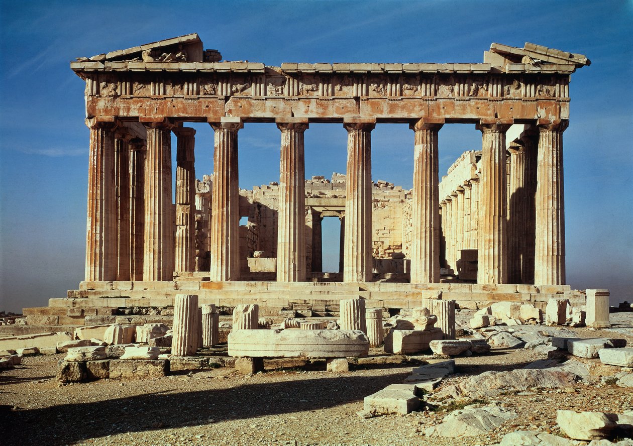 A Parthenon homlokzata, épült i.e. 447-432 között alkotó: Callicrates and Ictinus
