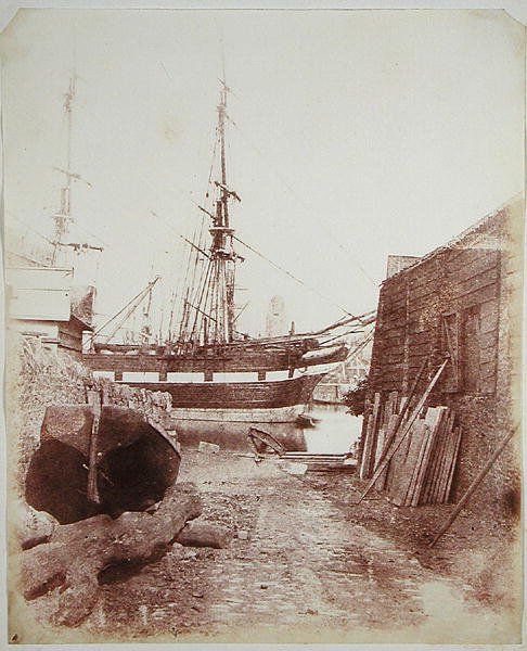 Folyói és rakparti jelenet 1846 körül (fotogravír) alkotó: Calvert Richard Jones
