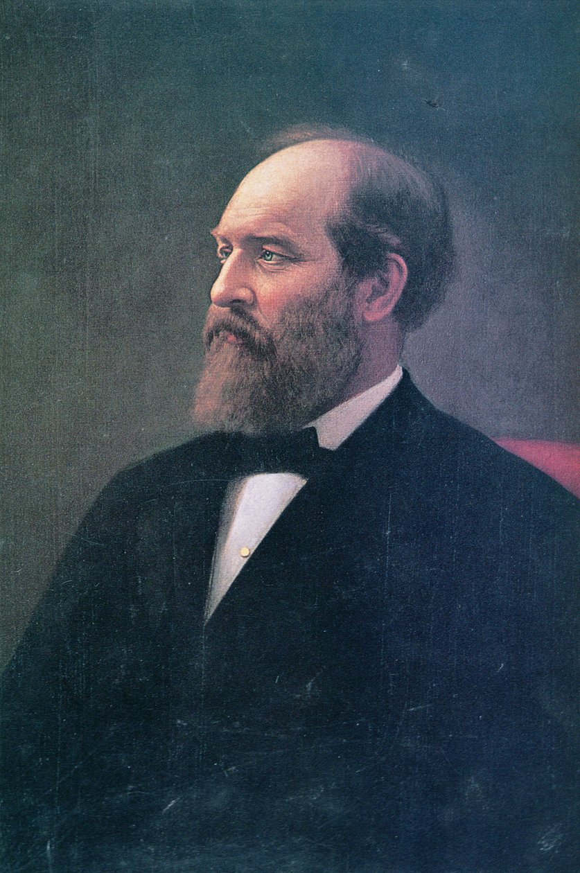 James A. Garfield (1831-81) (olaj, vászon) alkotó: Calvin Curtis