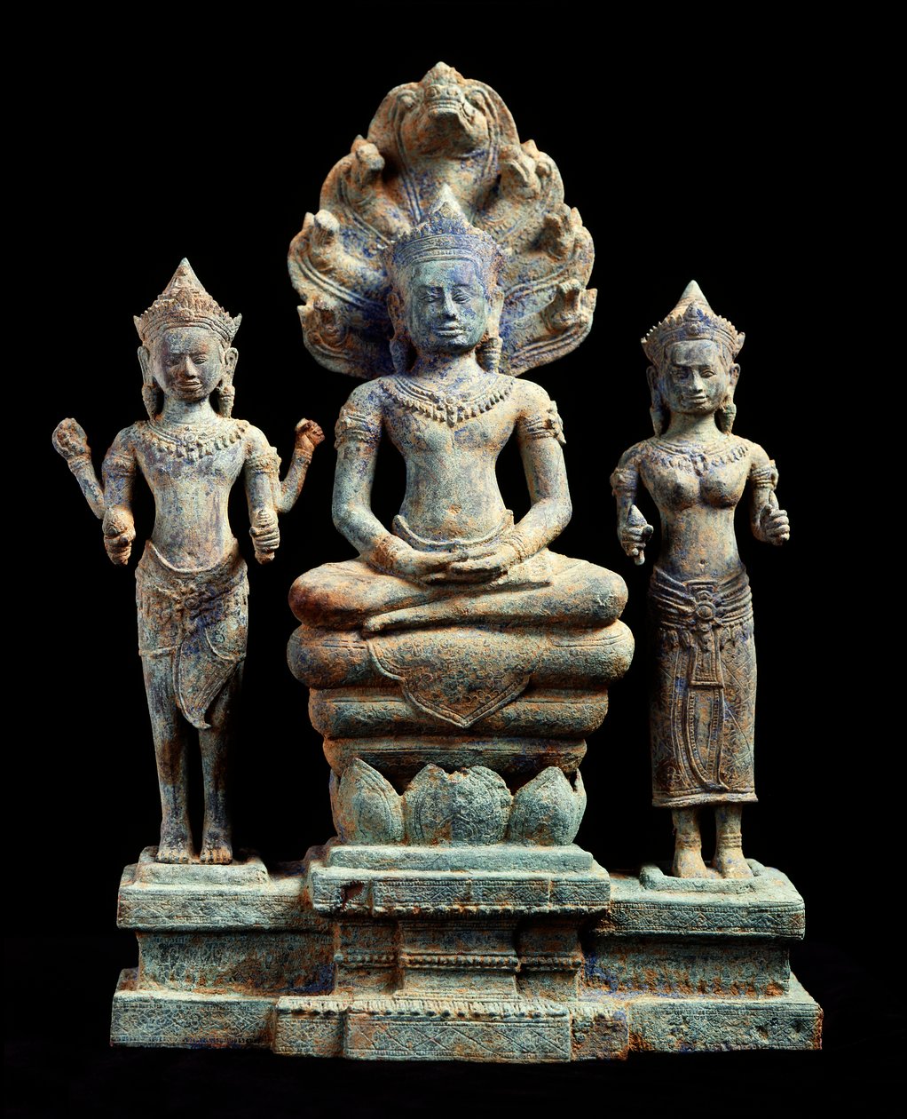Bhudda és Avalokitesvaras alkotó: Cambodian School