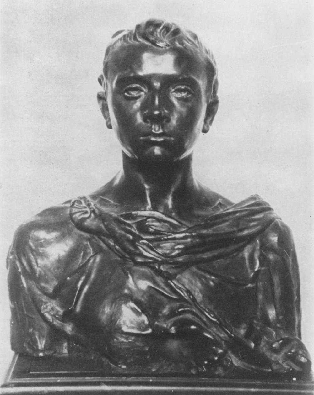 Paul Claudel mellszobra serdülőként (bronz) alkotó: Camille Claudel