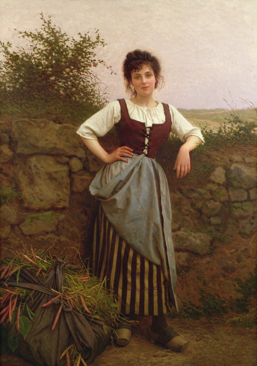 Pihenés az út mellett, 1910 körül alkotó: Camille Felix Bellanger