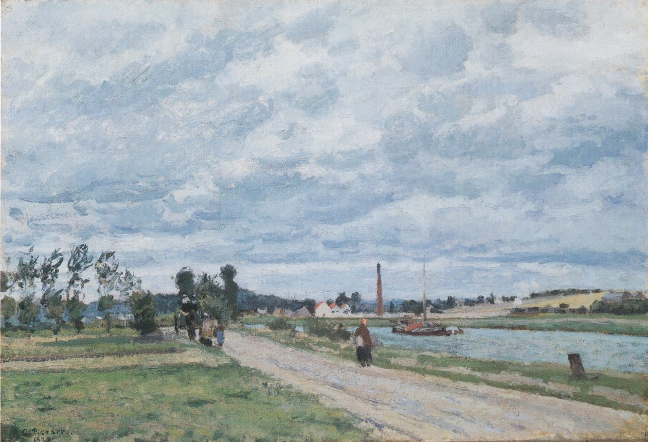 Banks of the Oise, Pontoise alkotó: Camille Jacob Pissarro