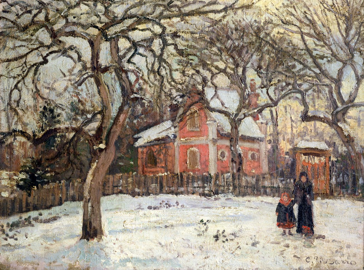 Gesztenyefák Louveciennes-ben, 1871-2 alkotó: Camille Jacob Pissarro