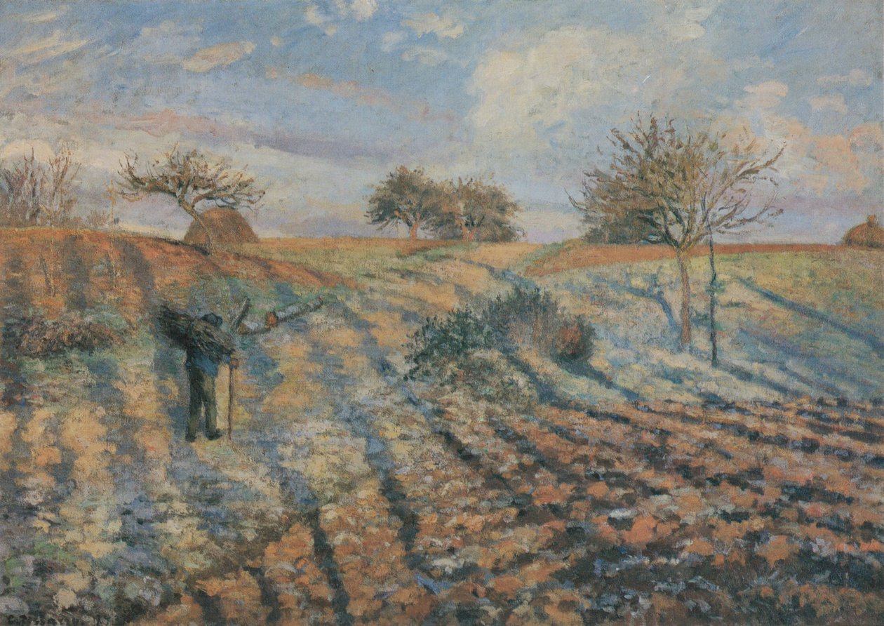 Hófagy, régi út Ennery, Pontoise felé alkotó: Camille Jacob Pissarro