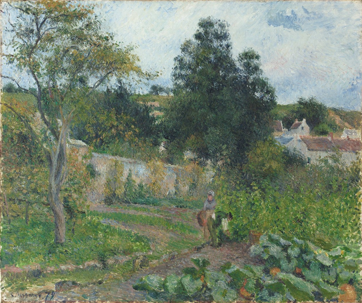 Zöldségkert az Ermitázsban alkotó: Camille Jacob Pissarro