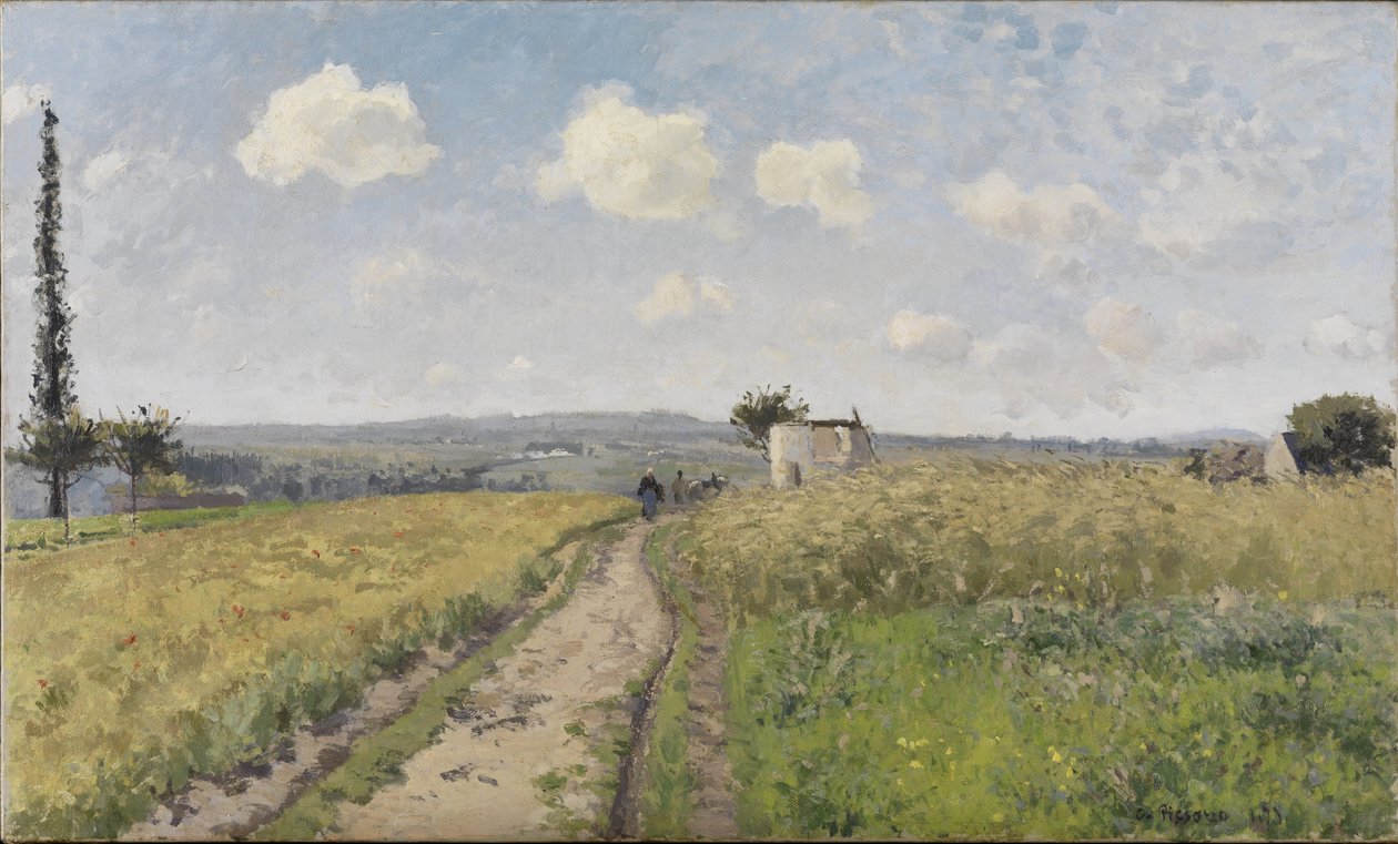 Június reggel a Pontoise -ban alkotó: Camille Jacob Pissarro