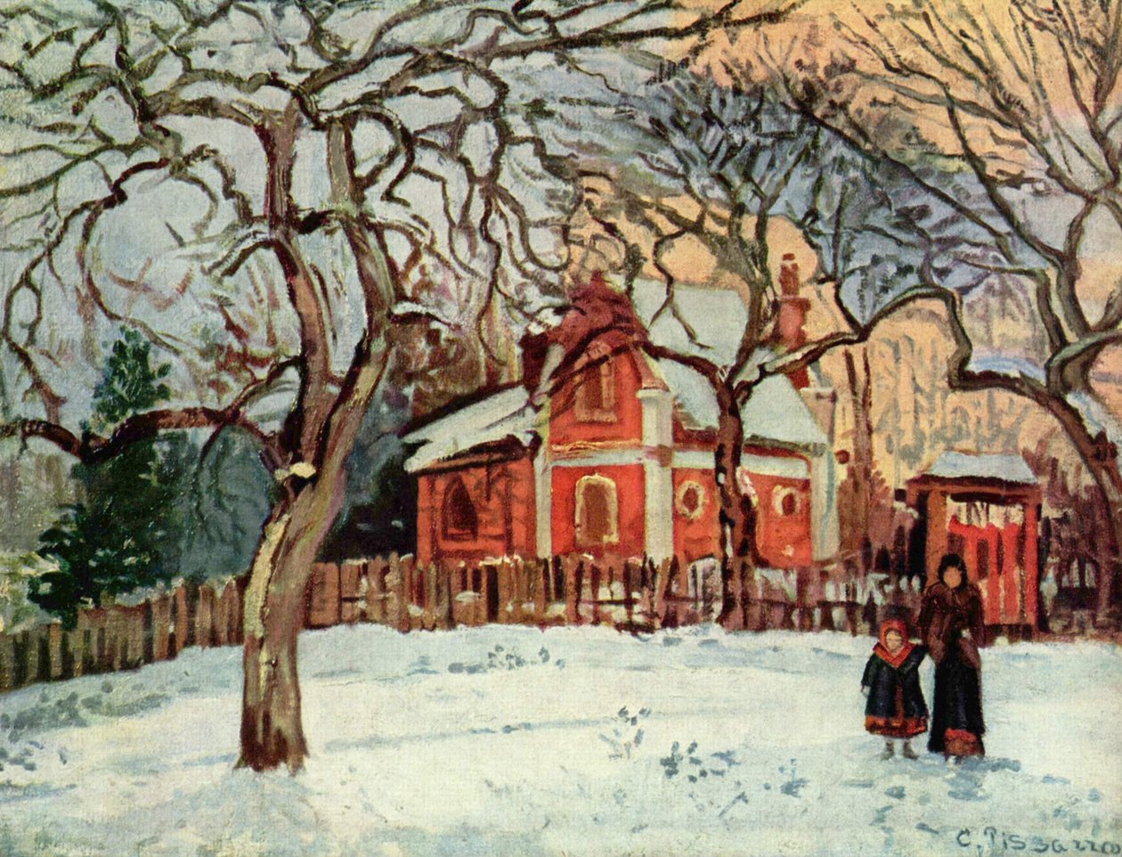 Gesztenyefák Louveciennes-ben alkotó: Camille Jacob Pissarro