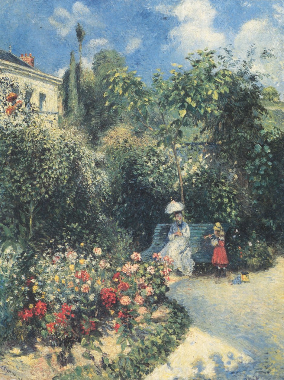 A kert Pontoise -ban alkotó: Camille Jacob Pissarro