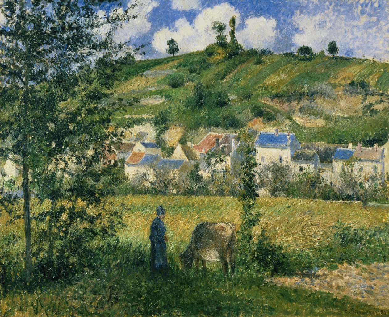 Chaponvali táj, 1880 alkotó: Camille Jacob Pissarro
