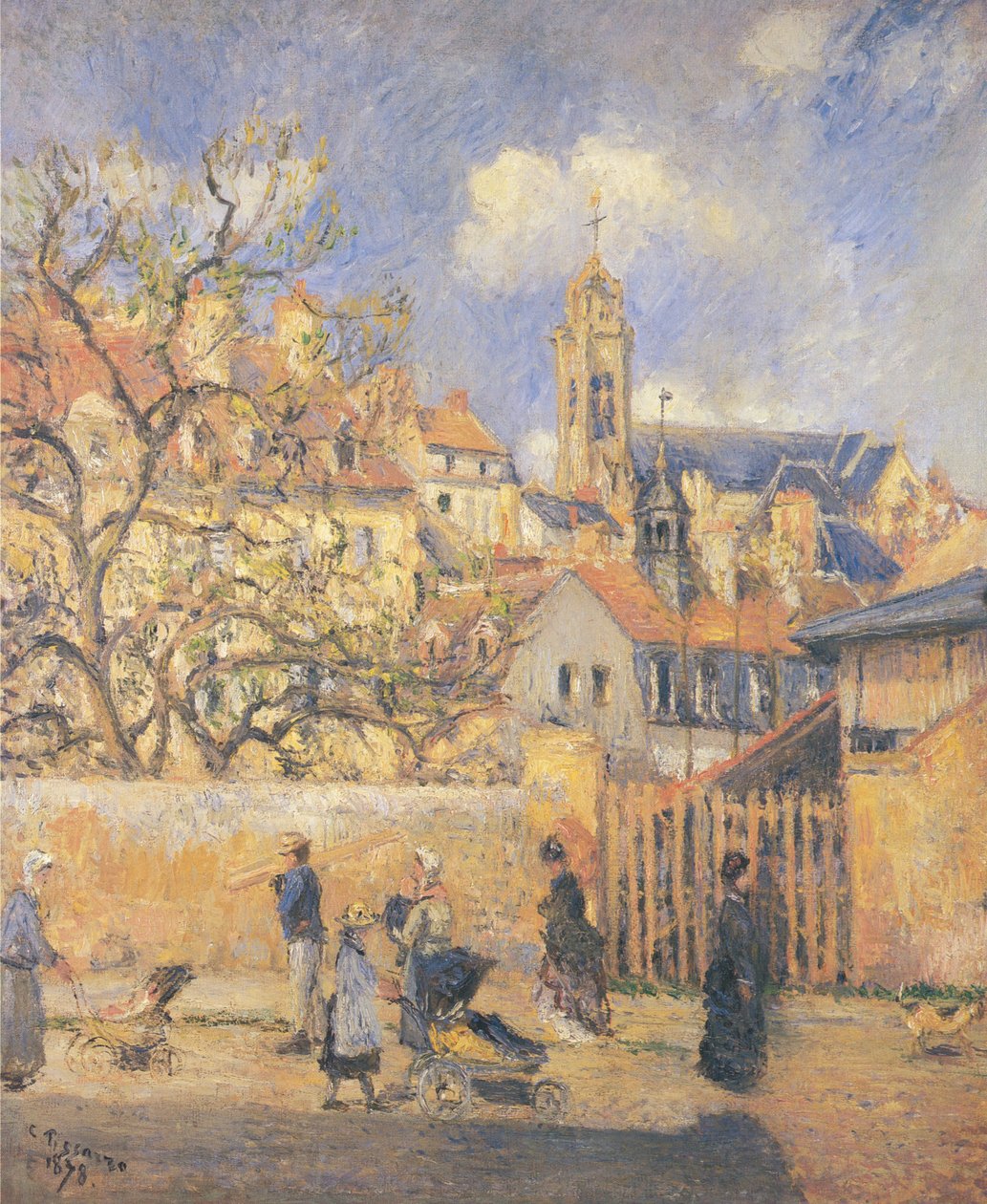 A Parc aux Charette, Pontoise alkotó: Camille Jacob Pissarro