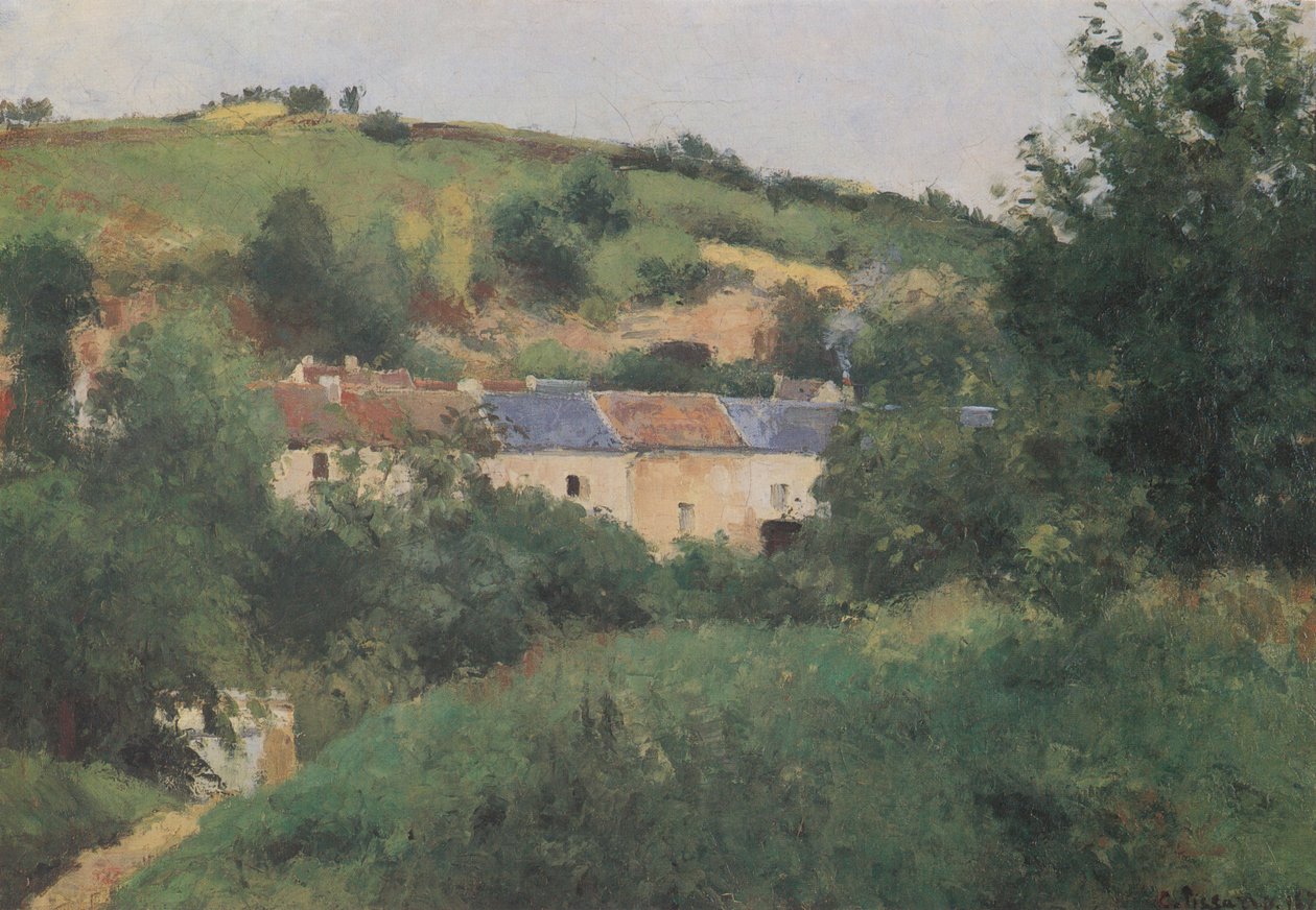 A falu nyomvonala alkotó: Camille Jacob Pissarro