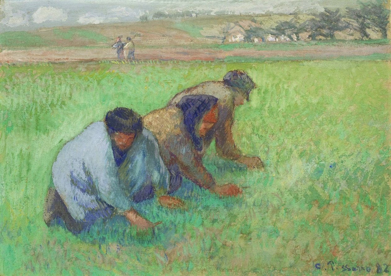 The Weeders alkotó: Camille Jacob Pissarro