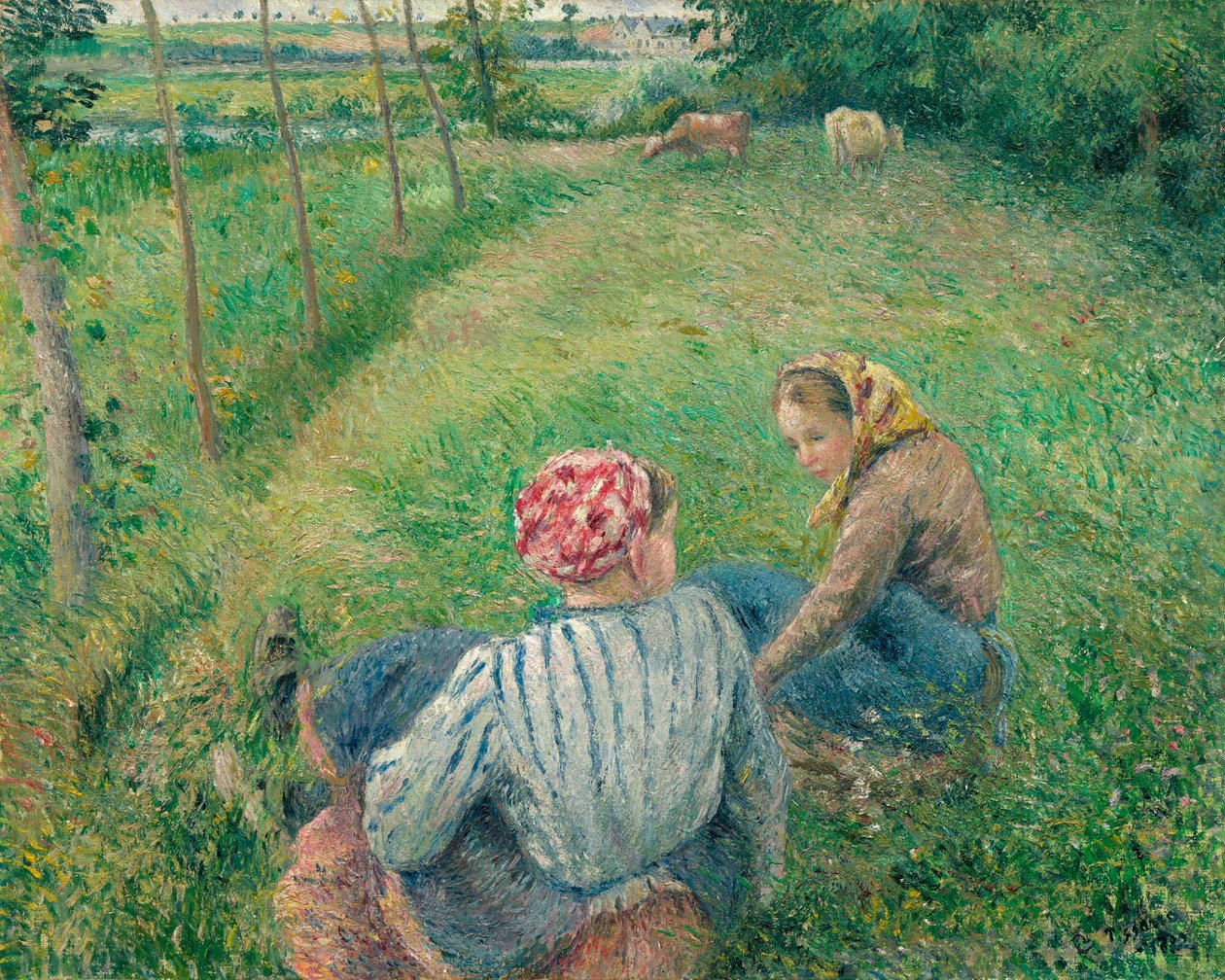 Fiatal parasztlányok alkotó: Camille Jacob Pissarro