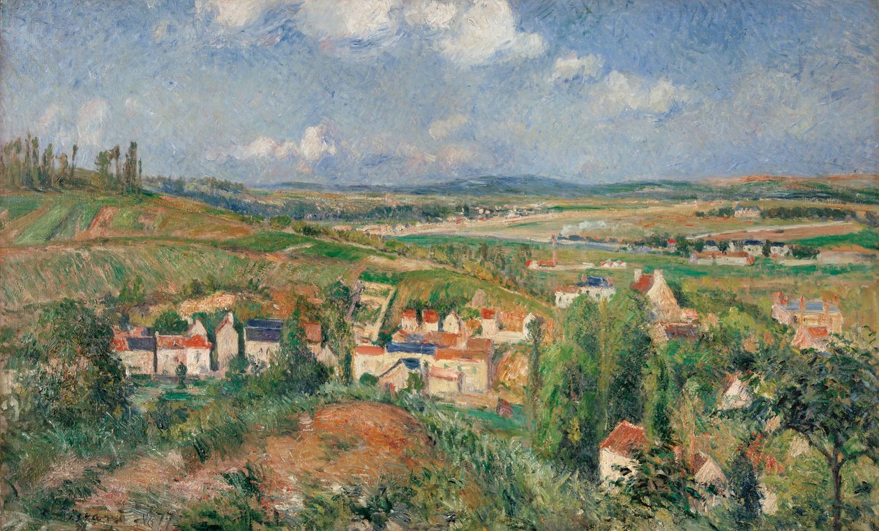 Lhermitage nyáron, Pontoise alkotó: Camille Jacob Pissarro