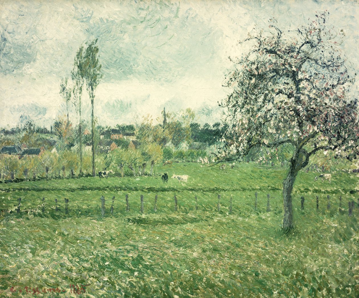 Rét Eragnyban, 1885 alkotó: Camille Jacob Pissarro