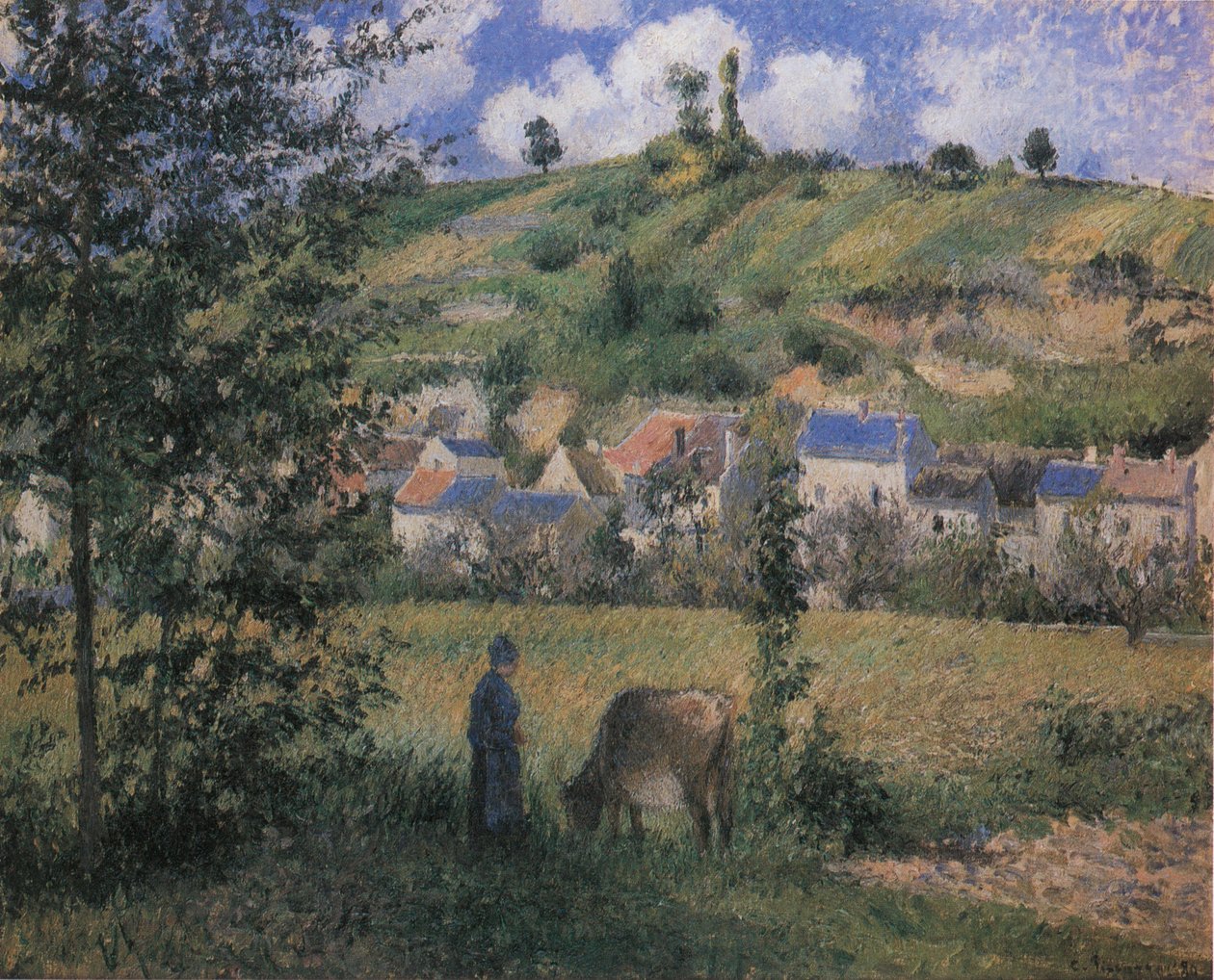 Táj Chaponvalnál alkotó: Camille Jacob Pissarro