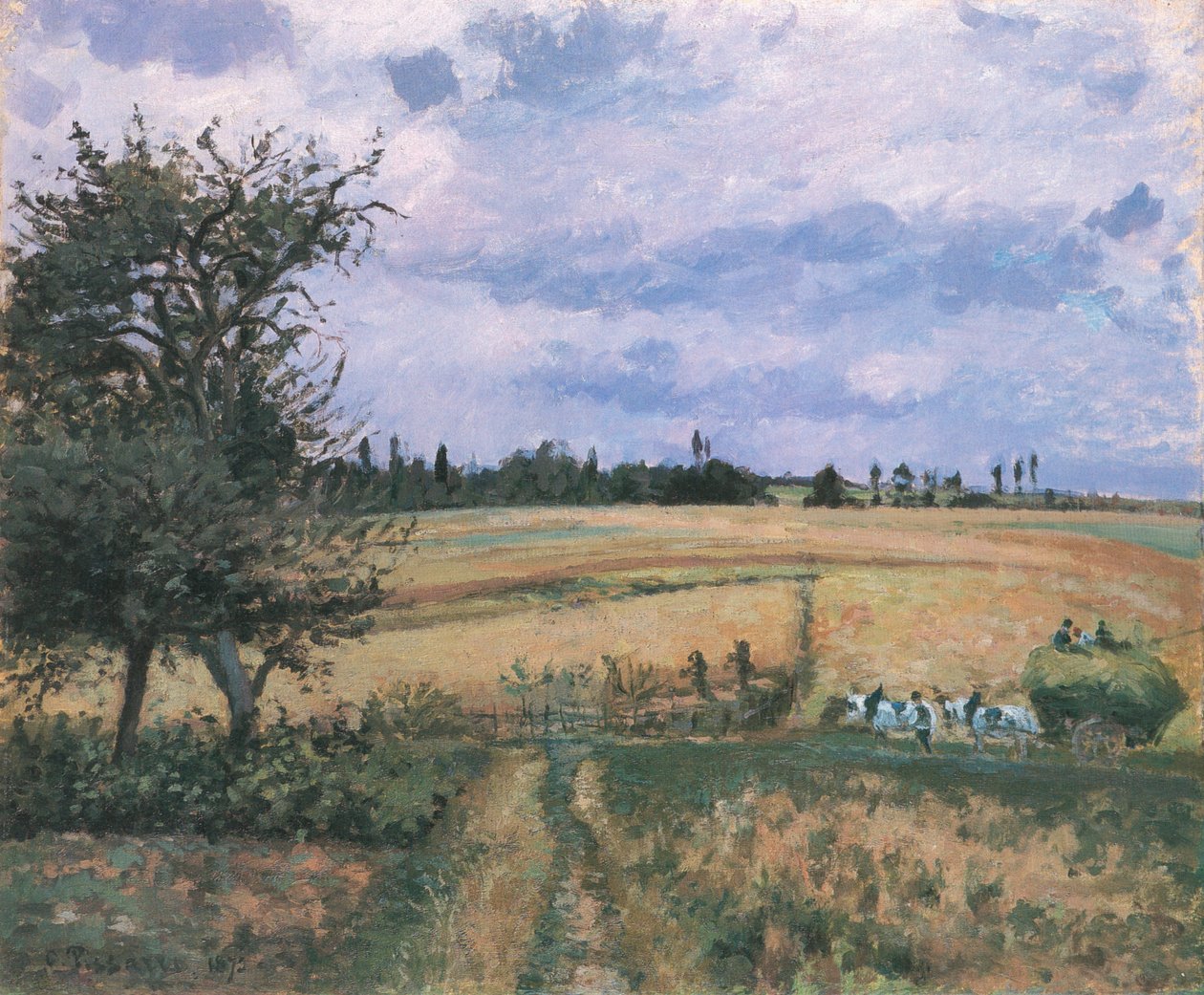 Táj Pontoise -ban alkotó: Camille Jacob Pissarro