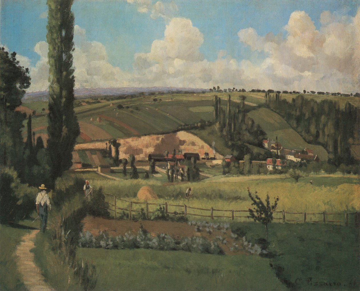 Táj Pâtisszal, Pontoise alkotó: Camille Jacob Pissarro