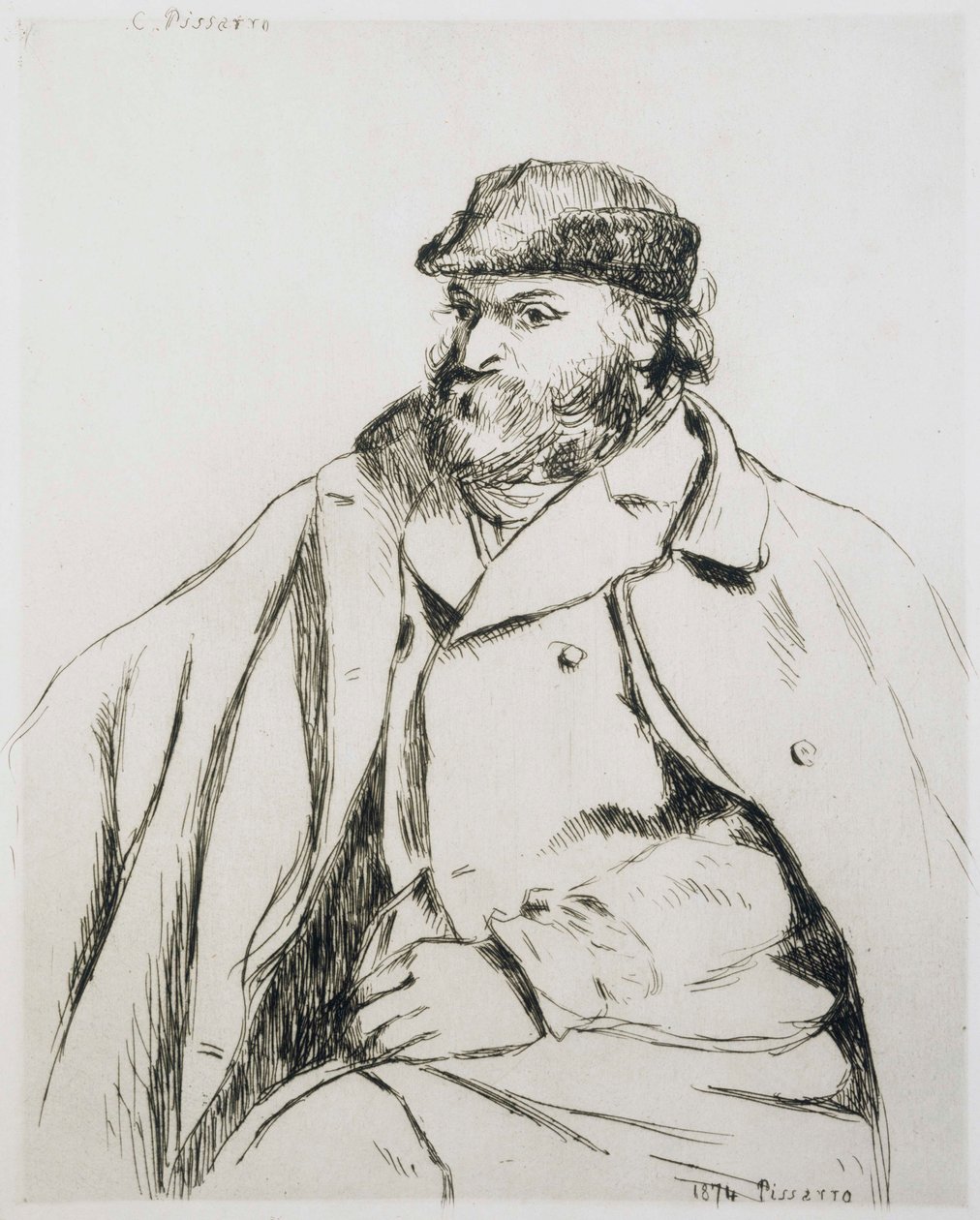 Cezanne portréja (I. állapot) alkotó: Camille Jacob Pissarro