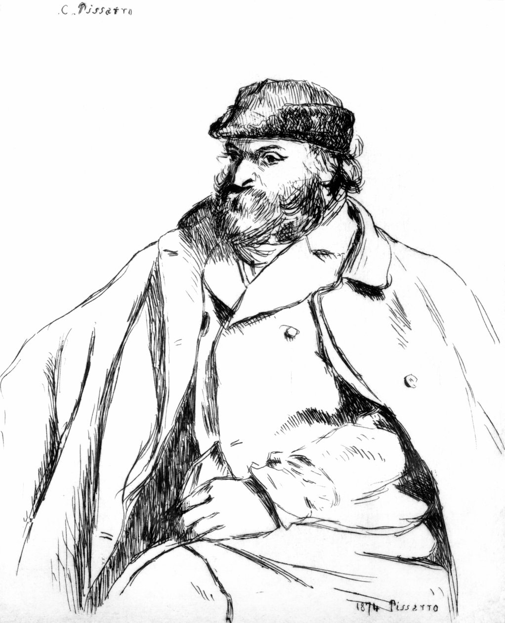 Cezanne portréja, 1874 alkotó: Camille Jacob Pissarro
