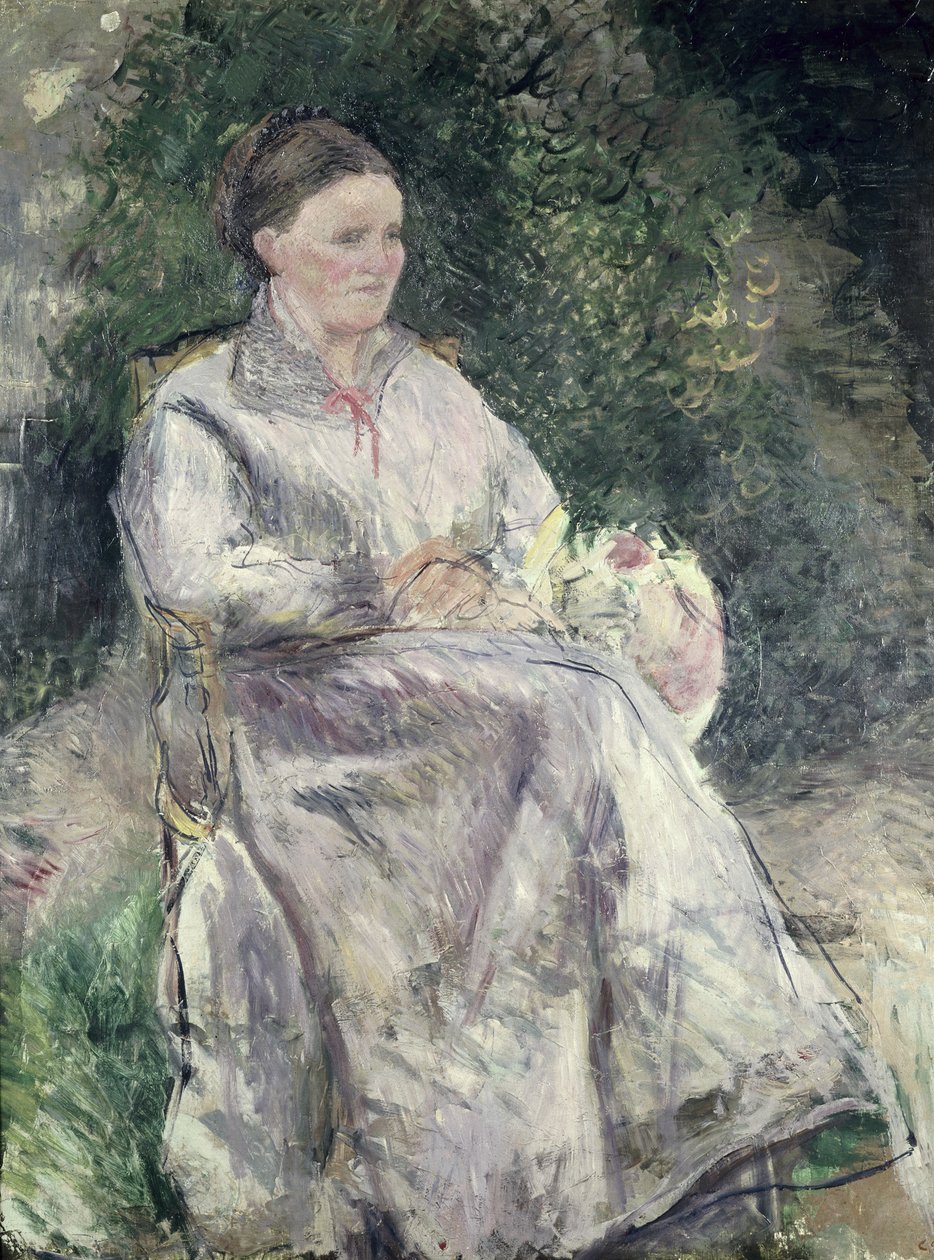 Julie Velay, a művész feleségének portréja, 1874 körül alkotó: Camille Jacob Pissarro