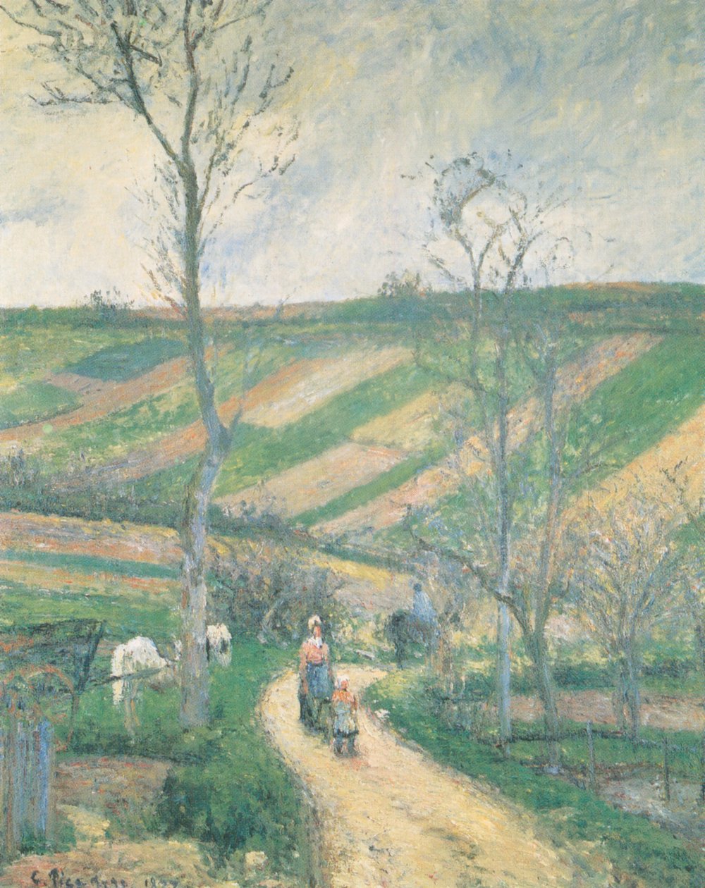 Route du Fond de L´Hermitage, Pontoise alkotó: Camille Jacob Pissarro